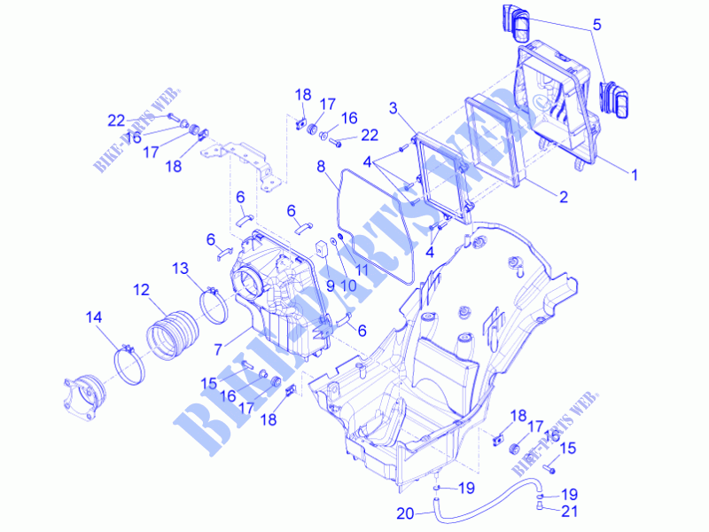Cassa filtro per MOTO GUZZI Eldorado E3 ABS 2015