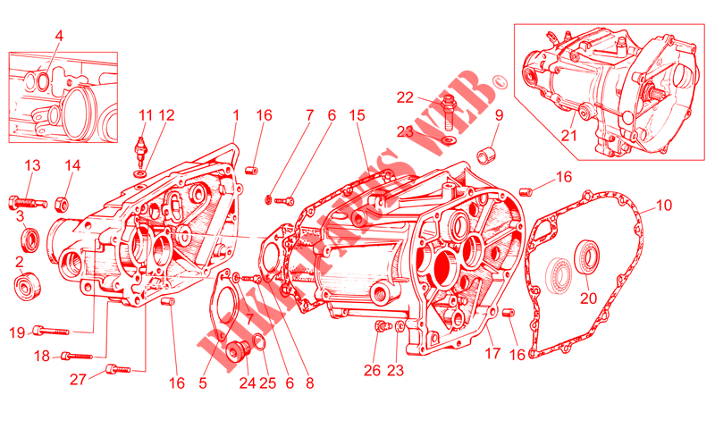 Scatola cambio per MOTO GUZZI V7 Racer 2014